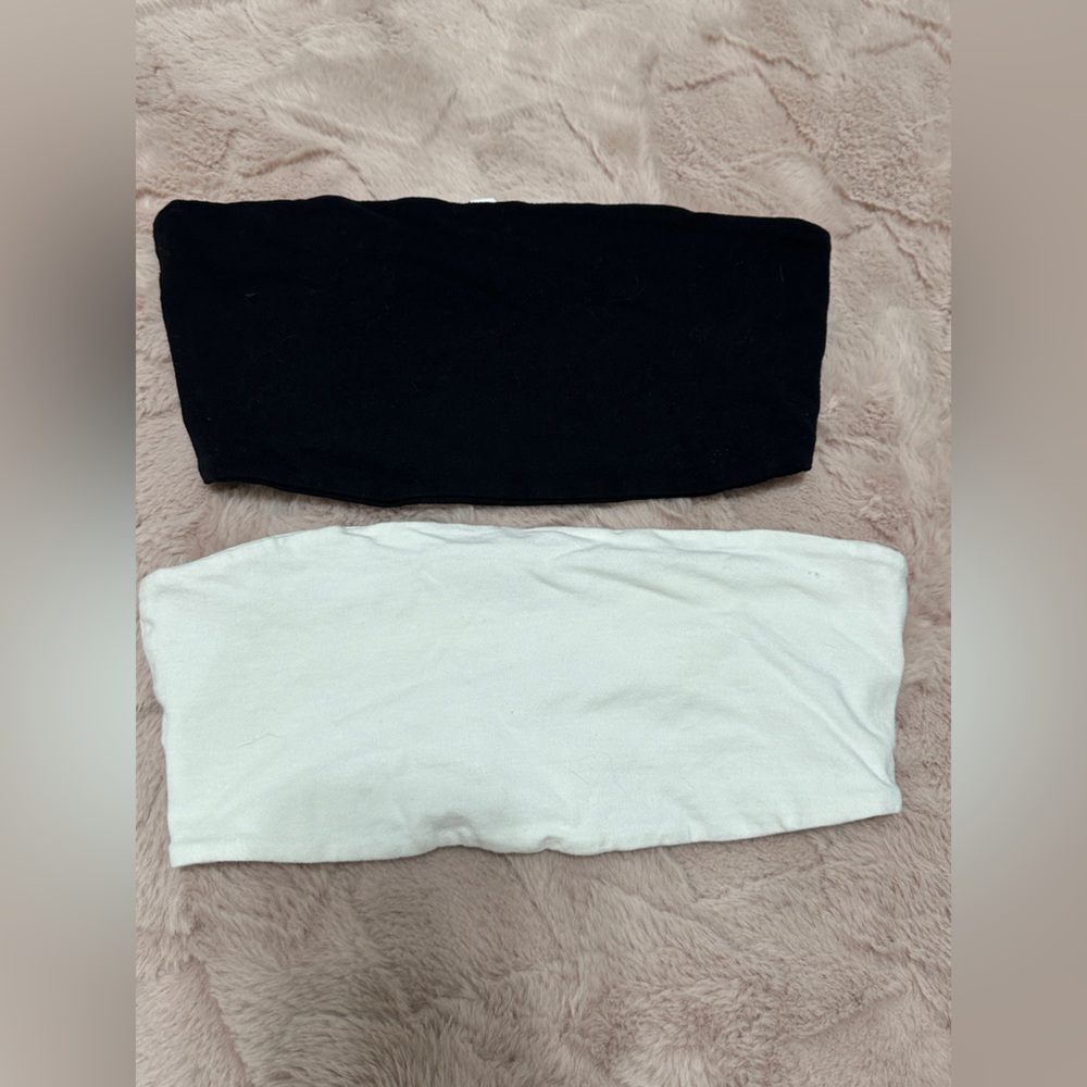 H&M Black and White Bandeau Set
